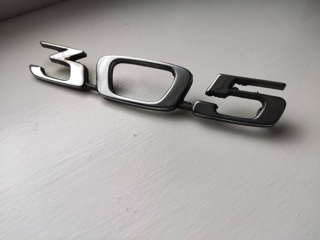 Peugeot 305 embleem logo, Ophalen of Verzenden