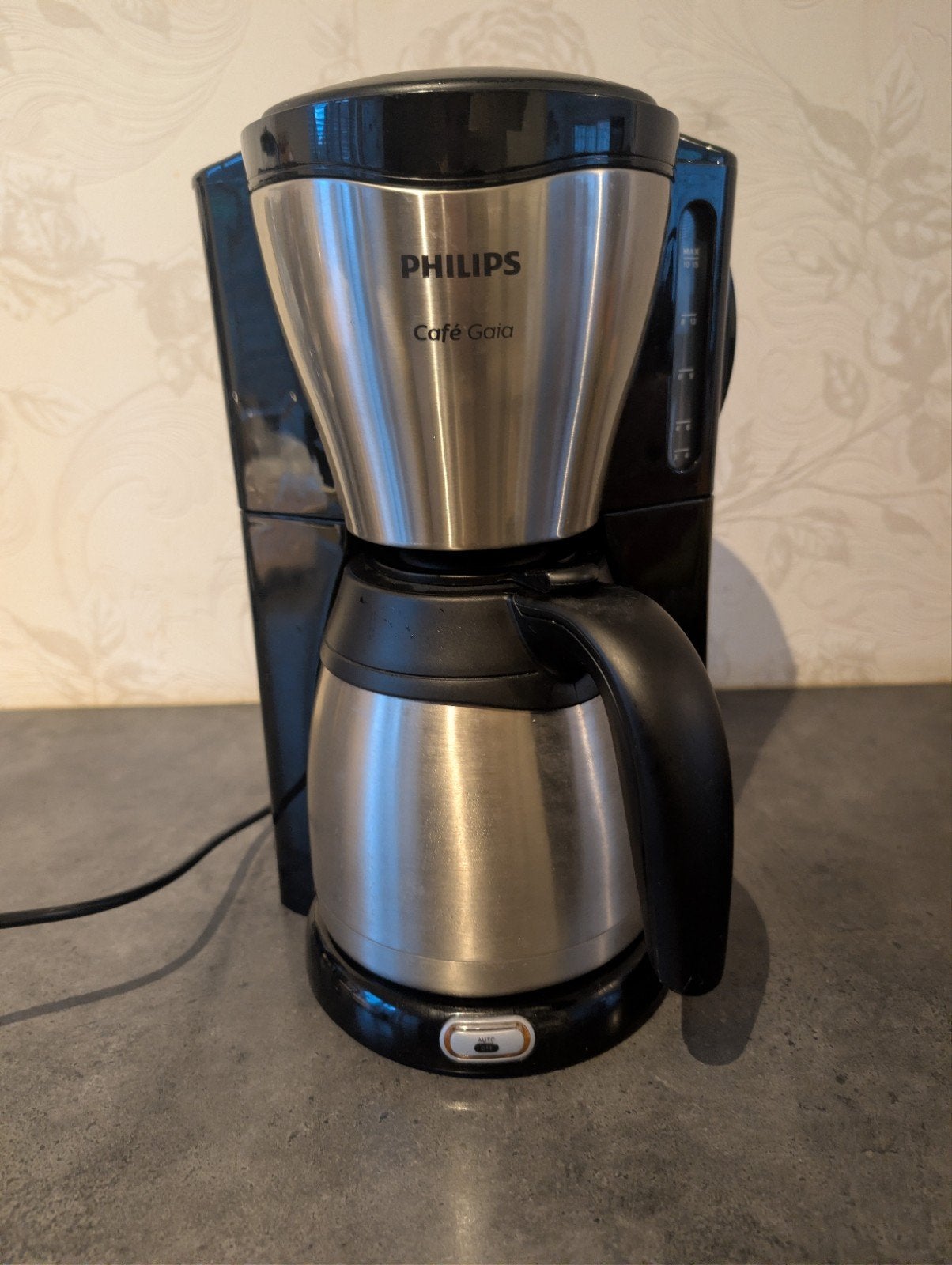 Philips Café Gaia Koffiezetapparaat met Thermoskan, Afneembaar waterreservoir, Gebruikt, 10 kopjes of meer, Koffiemachine