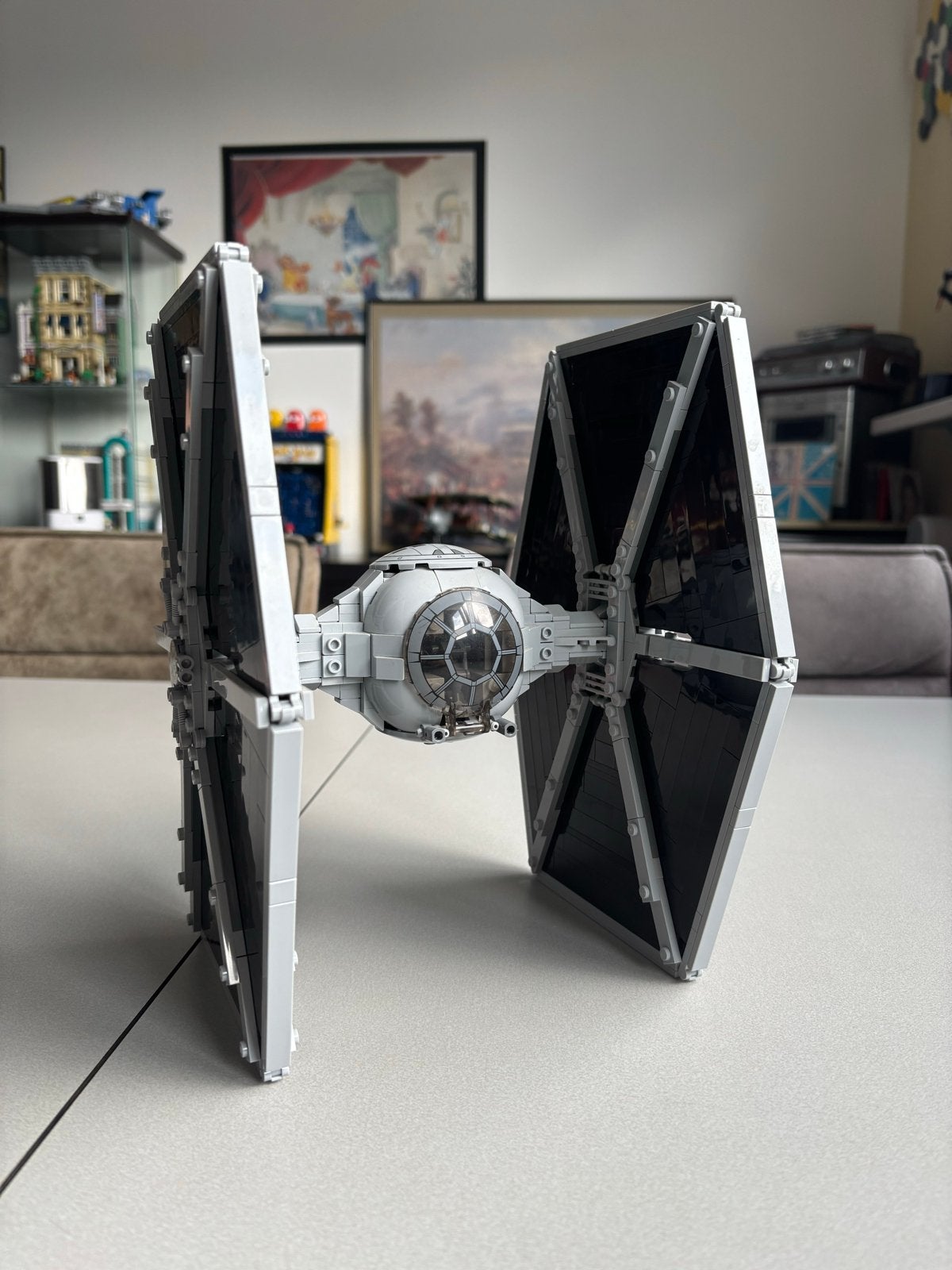 LEGO Star Wars Custom TIE Fighter Bouwwerk, Ophalen of Verzenden, Gebruikt, Overige merken
