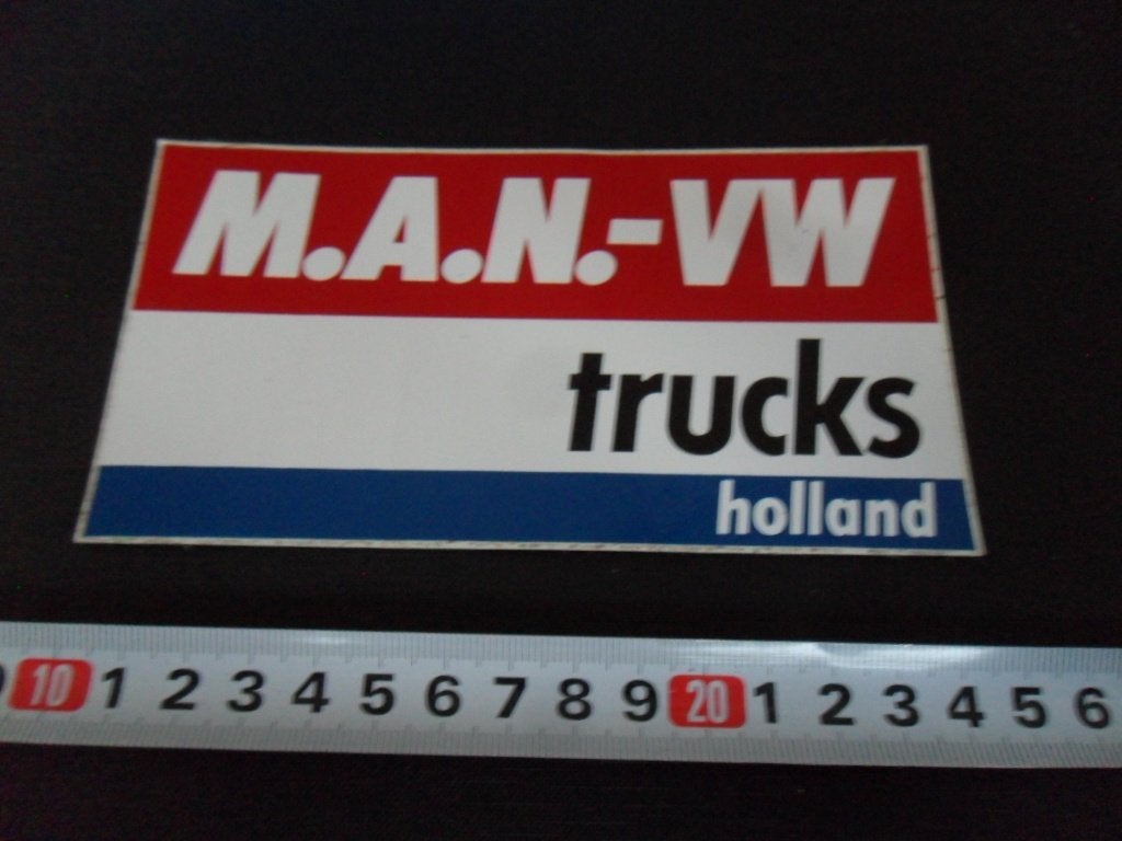 sticker MAN VW trucks holland *, Verzamelen, Ophalen of Verzenden, Zo goed als nieuw