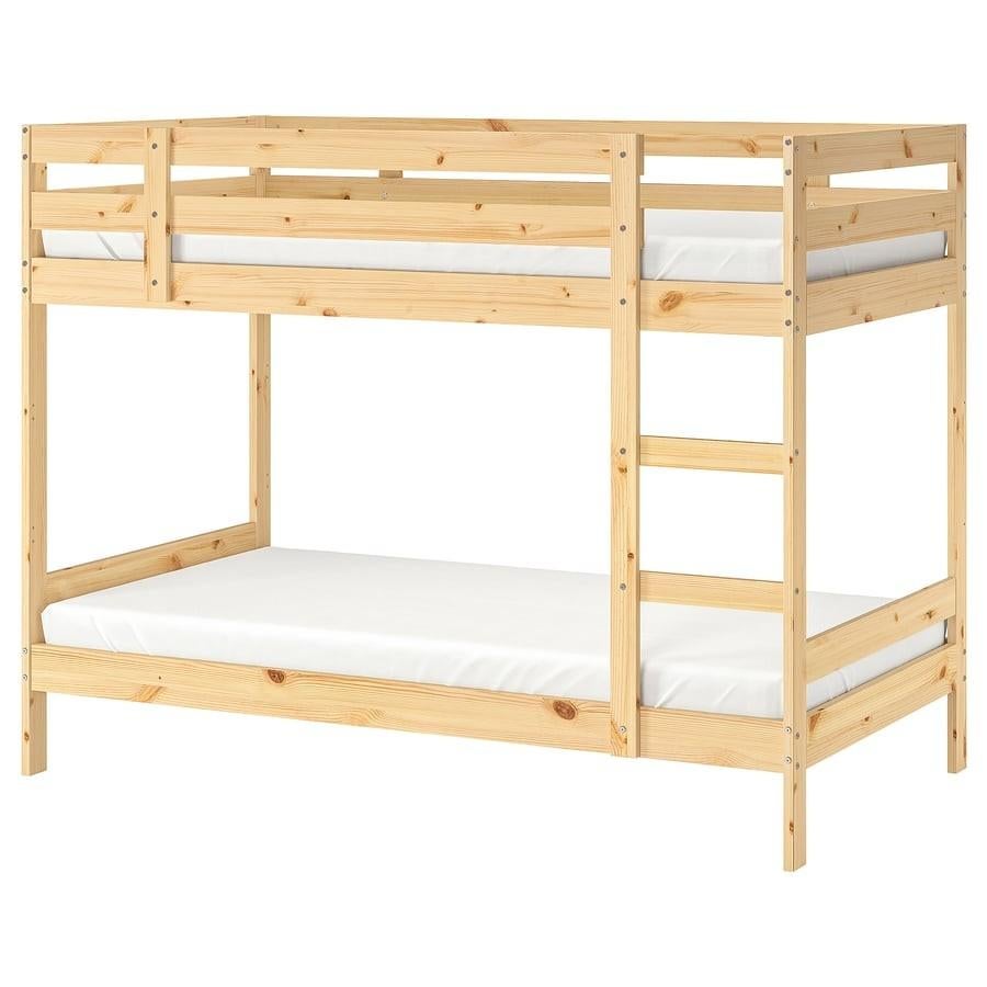 Ikea stapelbed zonder matrassen, Ophalen, Gebruikt, 90 cm, 160 tot 180 cm