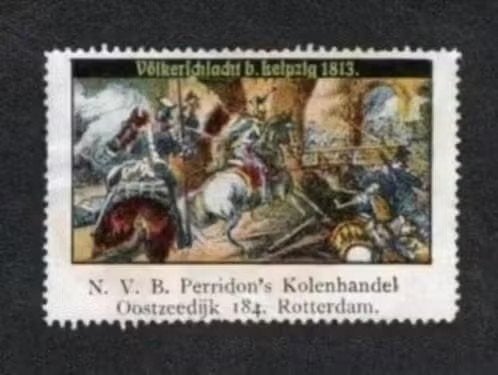 Sluitzegel Militair Völkerschlacht Leipzig 1813 Rotterdam 4., Ophalen of Verzenden, Zo goed als nieuw