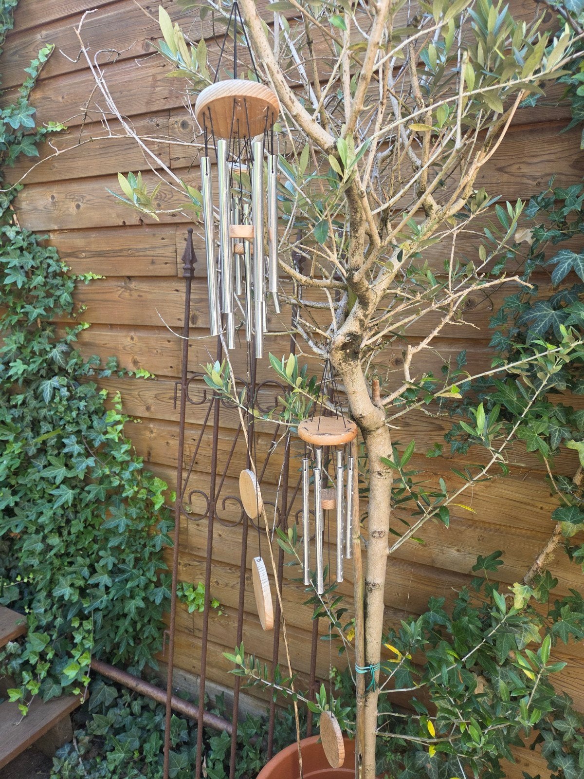 50 stuks metalen windgongs, 25 cm, in één koop, Ophalen of Verzenden, Gebruikt, Zilver, Metaal