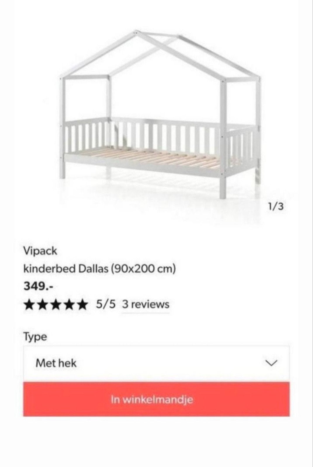 Bedhuisje, 85 tot 100 cm, Zo goed als nieuw, 180 cm of meer, Ophalen