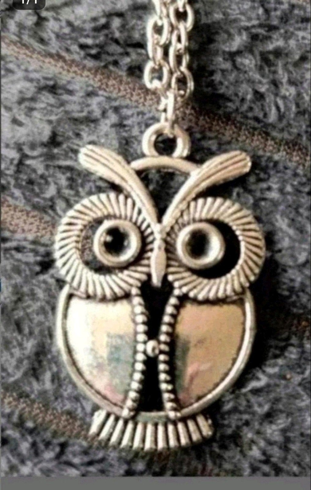 ketting titanium Uil, Verzenden, Nieuw, Zilver, Met hanger