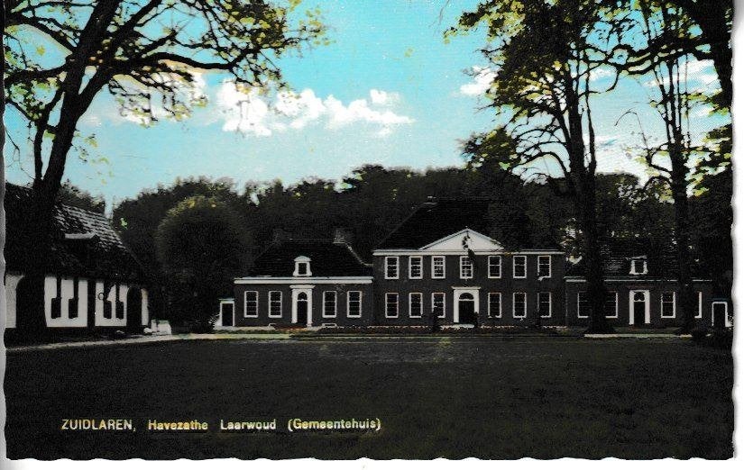 ZUIDLAREN - HAVEZATHE LAARWOUD GEMEENTEHUIS, Ophalen of Verzenden, Ongelopen, Groningen