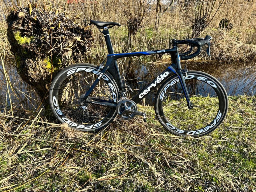 Cervelo S5, maat 58, Fietsen en Brommers, 28 inch, Carbon, Velgrem, Zo goed als nieuw