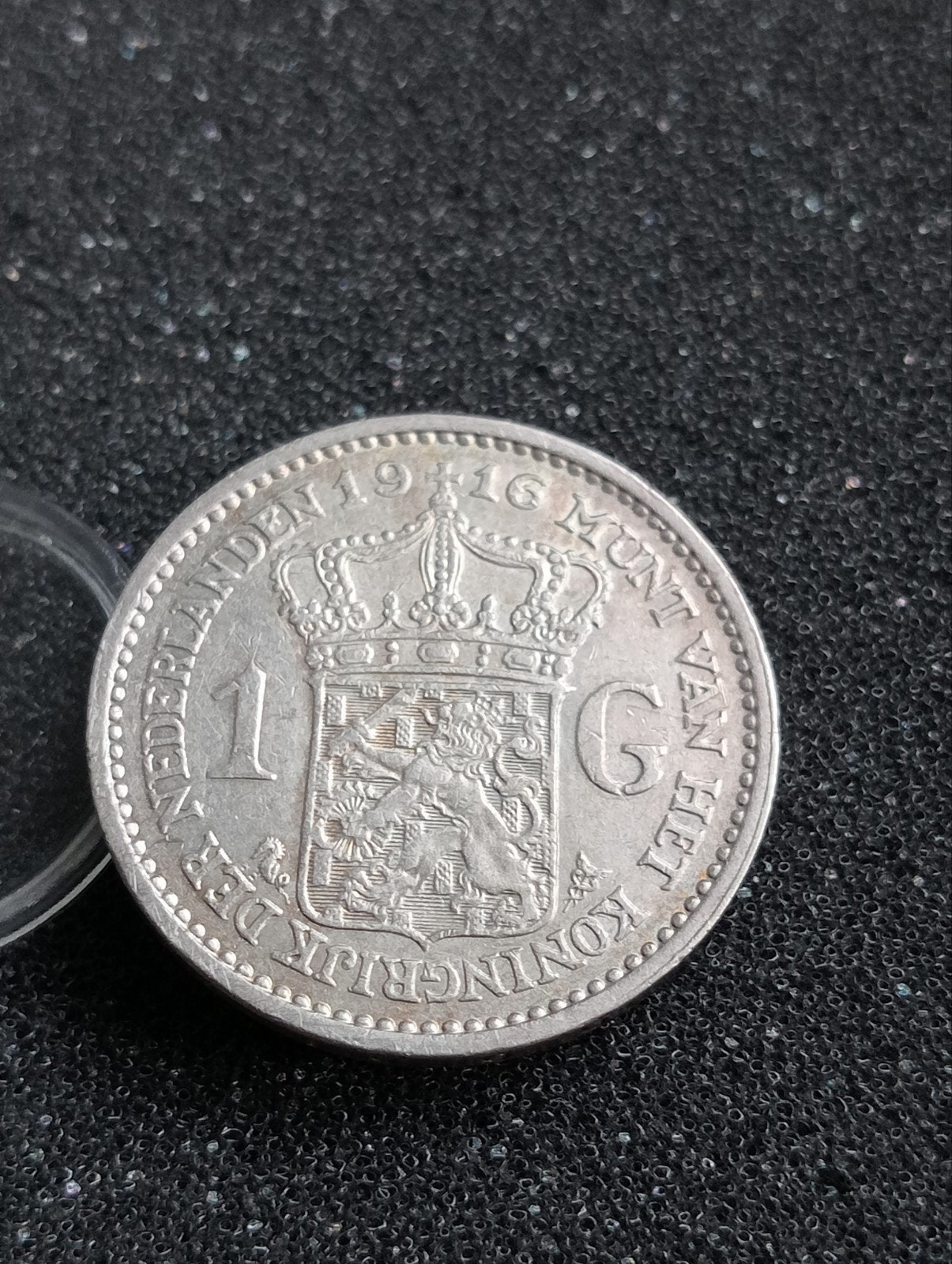 Mooie Gulden 1916, 1 gulden, Zilver, Ophalen of Verzenden, Koningin Wilhelmina