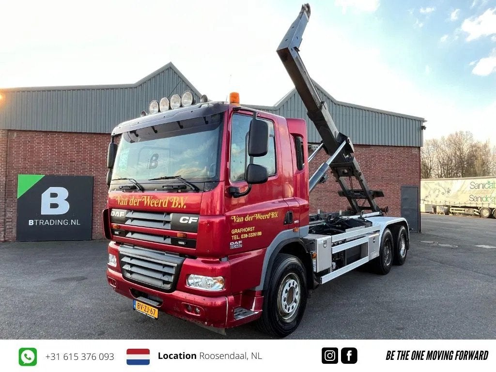 DAF CF 85.460 - 6x4 - Manual - Spring/Spring - Hub red. - PA, Auto's, Vrachtwagens, Cruise Control, Euro 5, Achterwielaandrijving