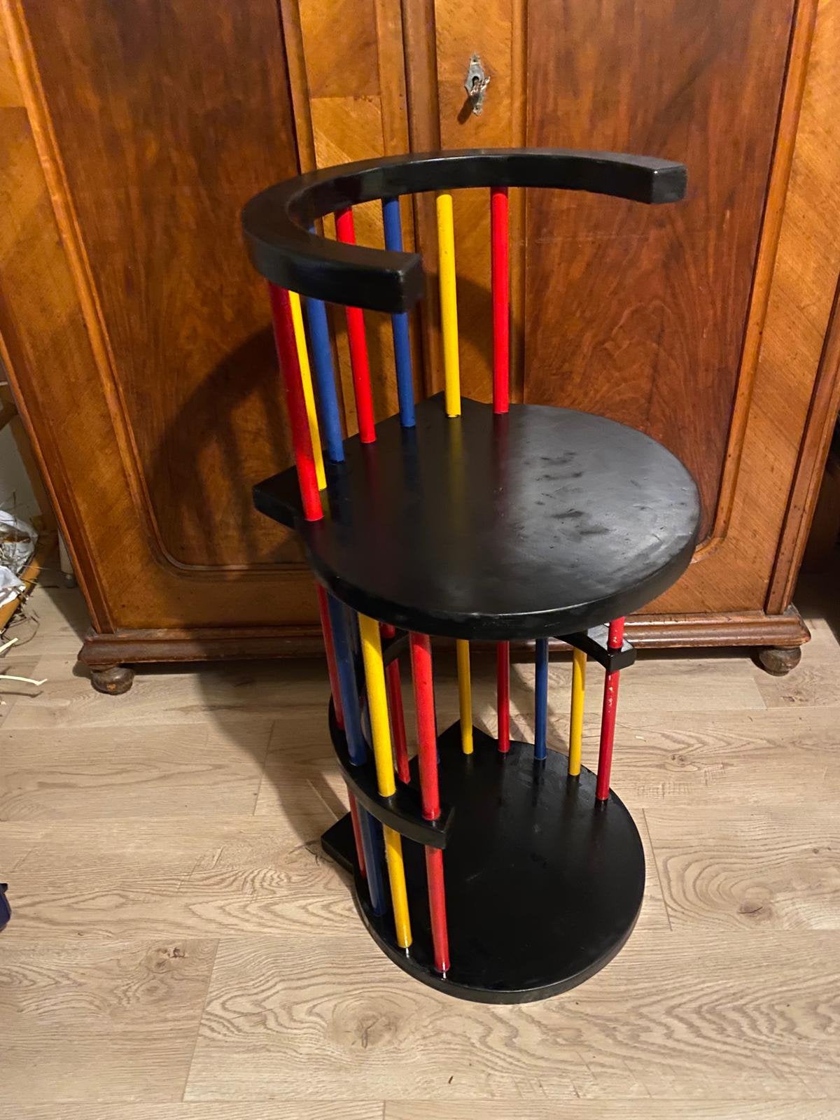 Vintage Rietveld-stijl  kinderstoel - De Stijl design, Ophalen of Verzenden, Huis en Inrichting