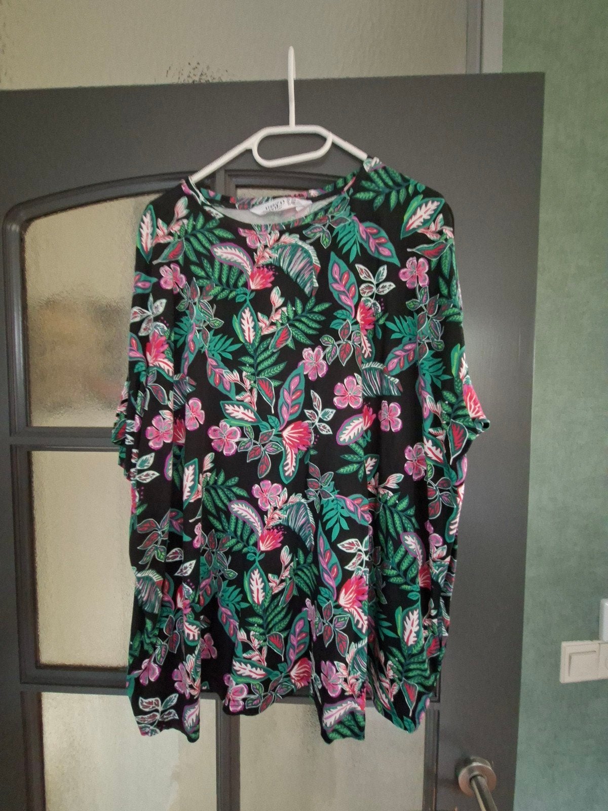 Studio Untold shirt met bloemenprint, maat 50/52, Meerkleurig, Gedragen, Shirt of Top, Studio Untold