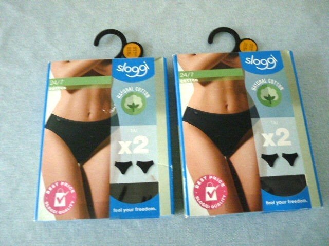 4x sloggi zwarte slips,  type Taille  mt 46  nieuw in doos. , Sloggi, Ophalen of Verzenden, Zwart, Slip