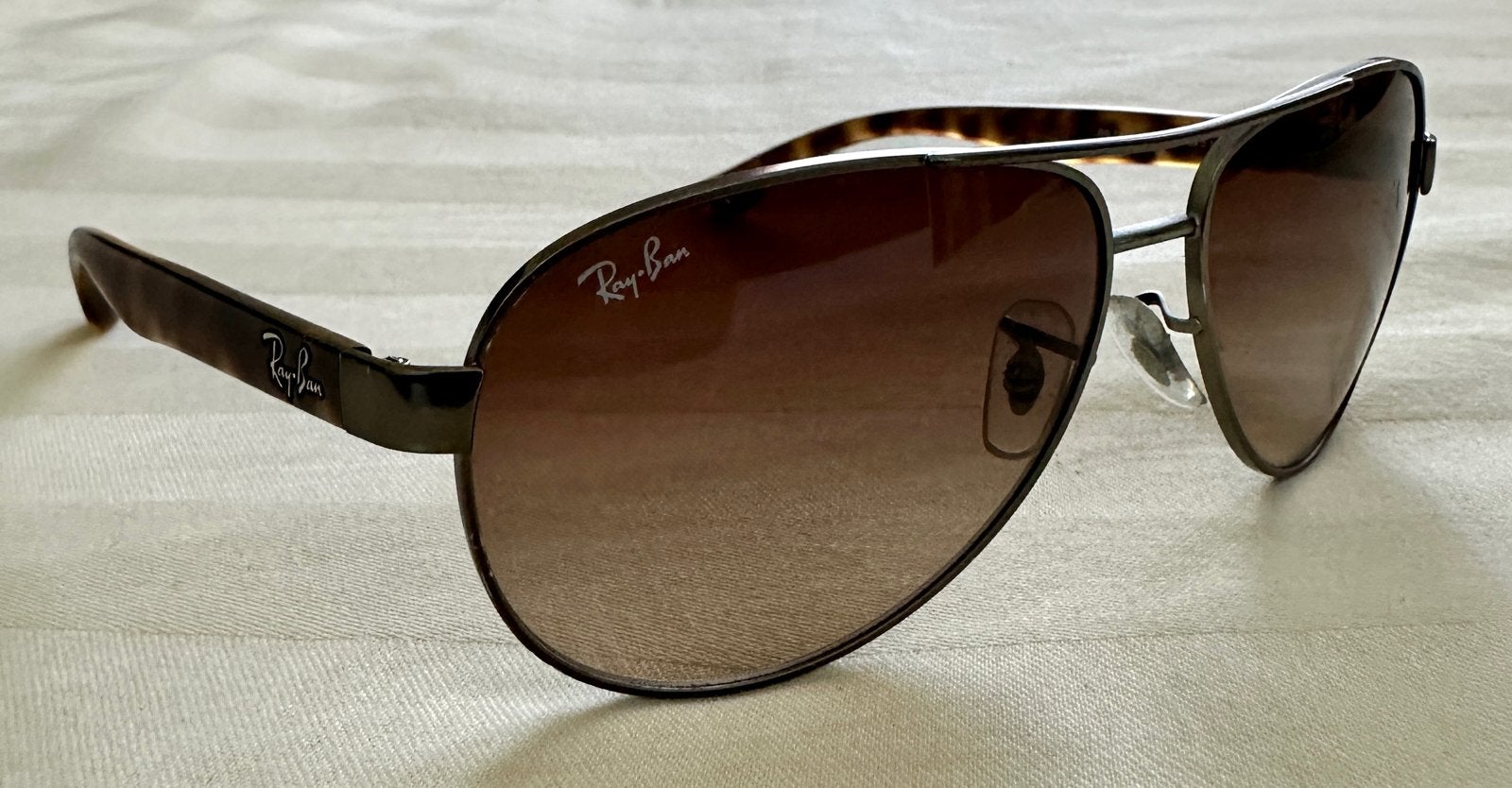 Ray-Ban RB 3457 signature model zonnebril, Gebruikt, Zonnebril, Bruin, Ophalen of Verzenden