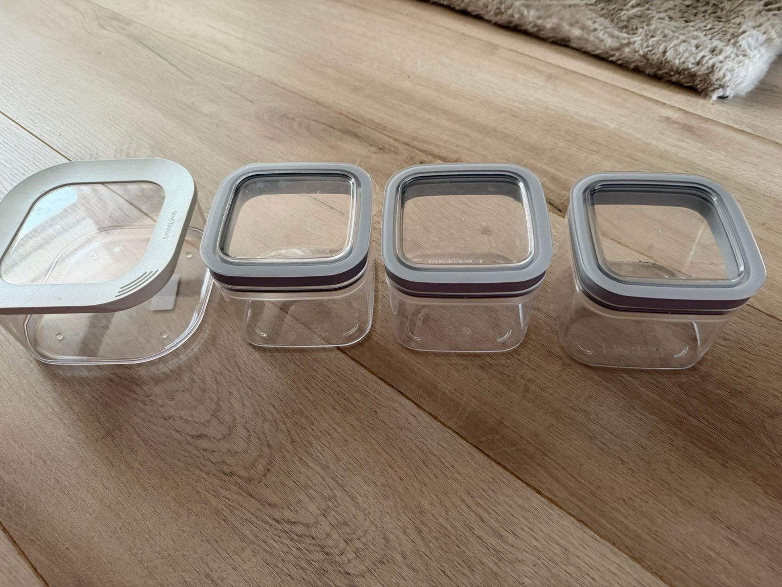 Mepal vershoudbakjes, set van 4, Huis en Inrichting, Keuken | Tupperware, Ophalen of Verzenden, Zo goed als nieuw, Bak of Kom