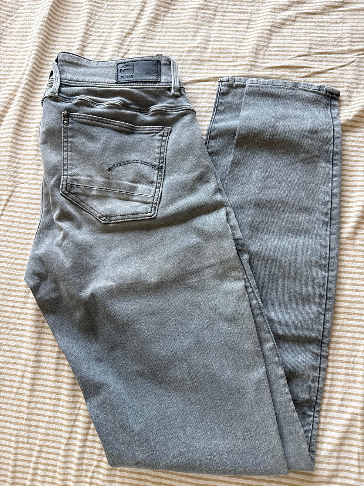G-Star Lynn Mid Skinny Jeans W29 L34, Verzenden, Gedragen, Grijs, W28 - W29 (confectie 36)