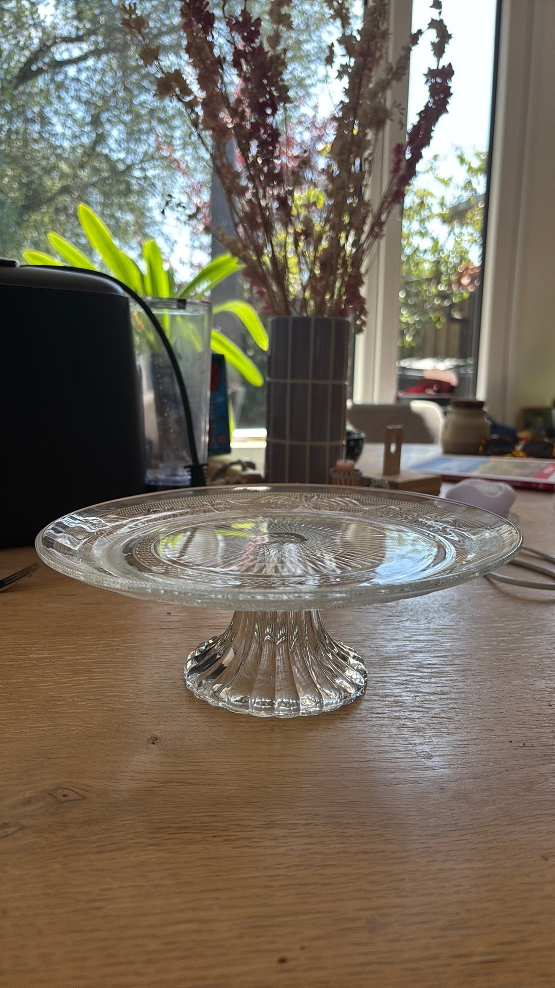 Glazen etagère, kristallook, Ophalen, Zo goed als nieuw