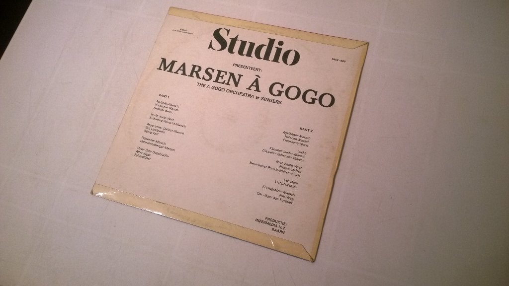 The à gogo orchestra & singers ‎– studio presenteert: ma, Inclusief binnenhoes, Ophalen, Gebruikt, 12 inch