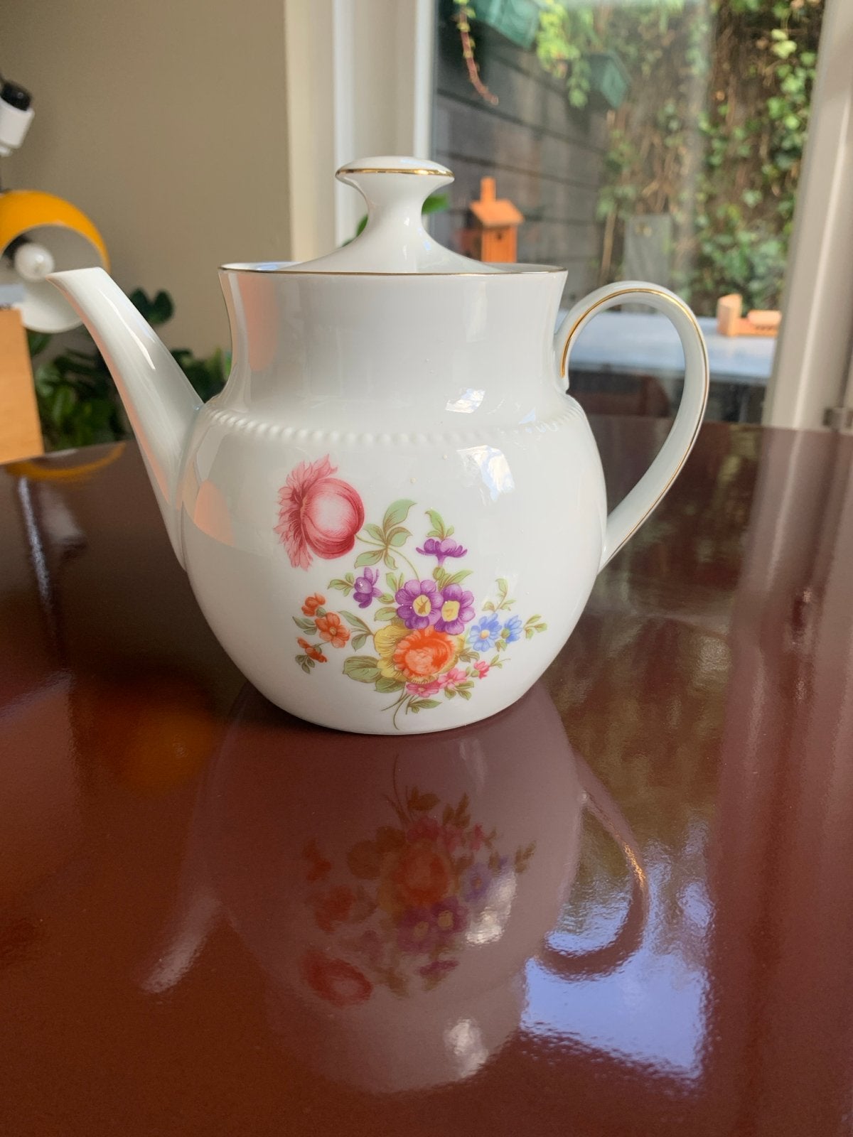 Thomas Germany Porseleinen Theepot met Bloemenmotief, Ophalen of Verzenden
