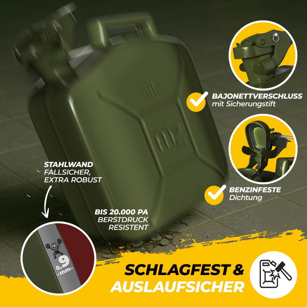 Benzinekan jerrycan benzineblik draagvat 5L GRATIS BEZORGD!, Verzenden, Nieuw, Nvt, Nvt