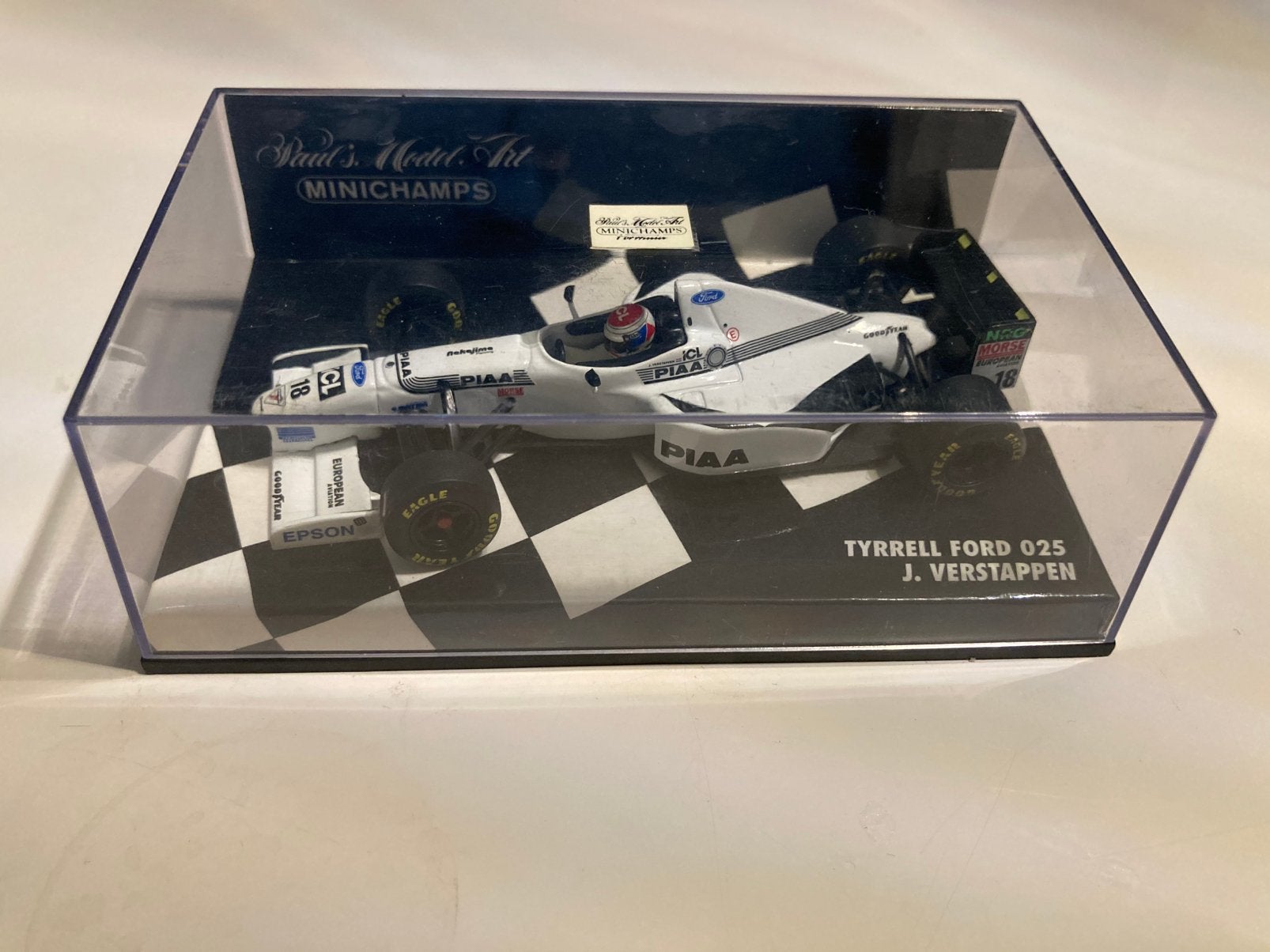 Jos verstappen tyrrel ford 025, Hobby en Vrije tijd, Modelauto's | 1:43, Ophalen of Verzenden, Nieuw, Auto, MiniChamps
