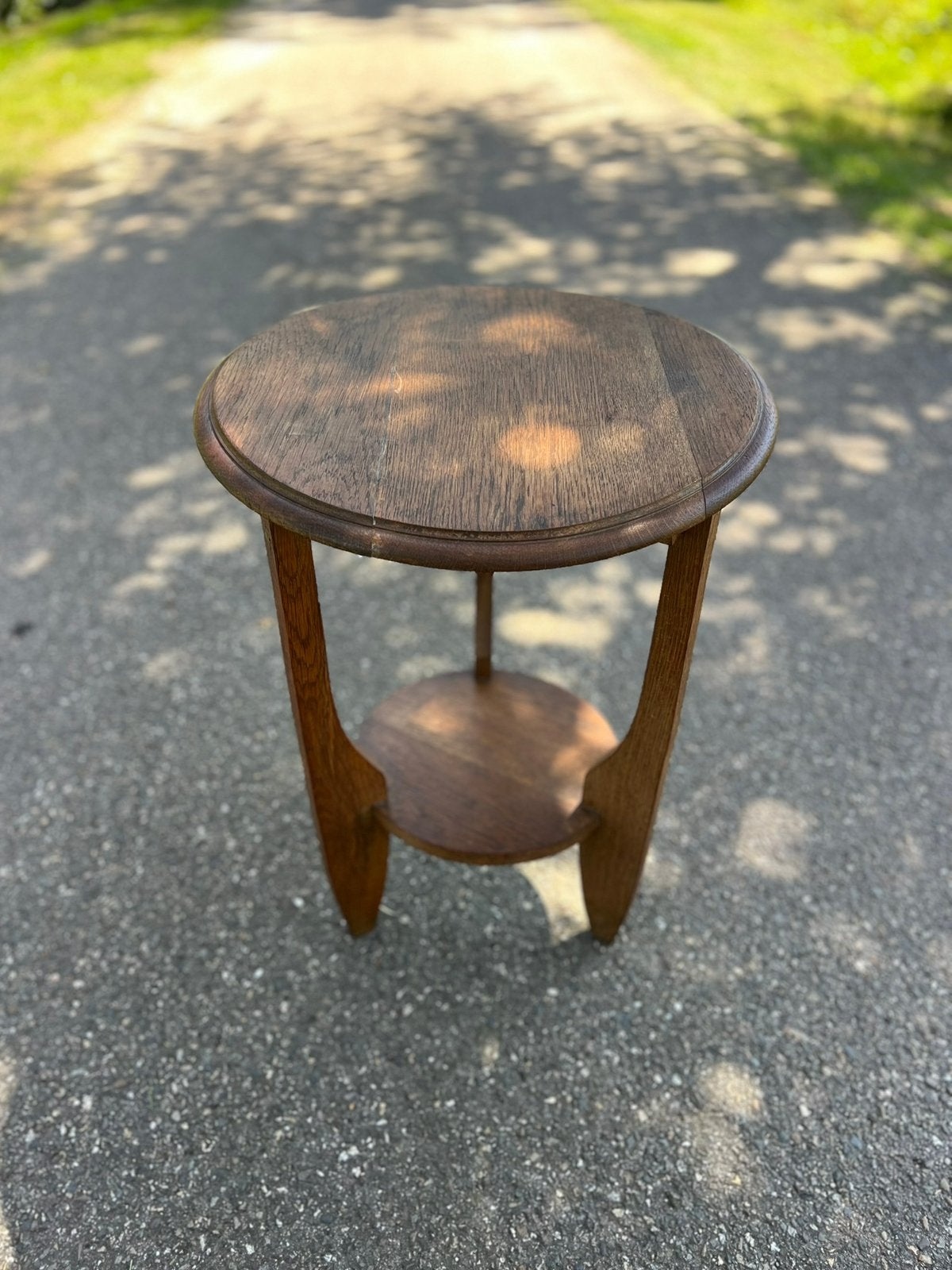 Vintage bijzettafel Amsterdamse School, Verzenden, Gebruikt, Hout