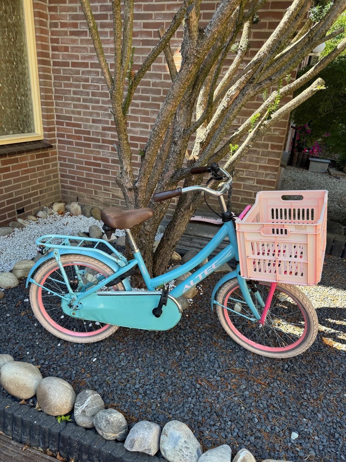 Altec kinderfiets 20 inch met mandje, Fietsen en Brommers, Ophalen, Gebruikt, Velgrem, 16 tot 20 inch