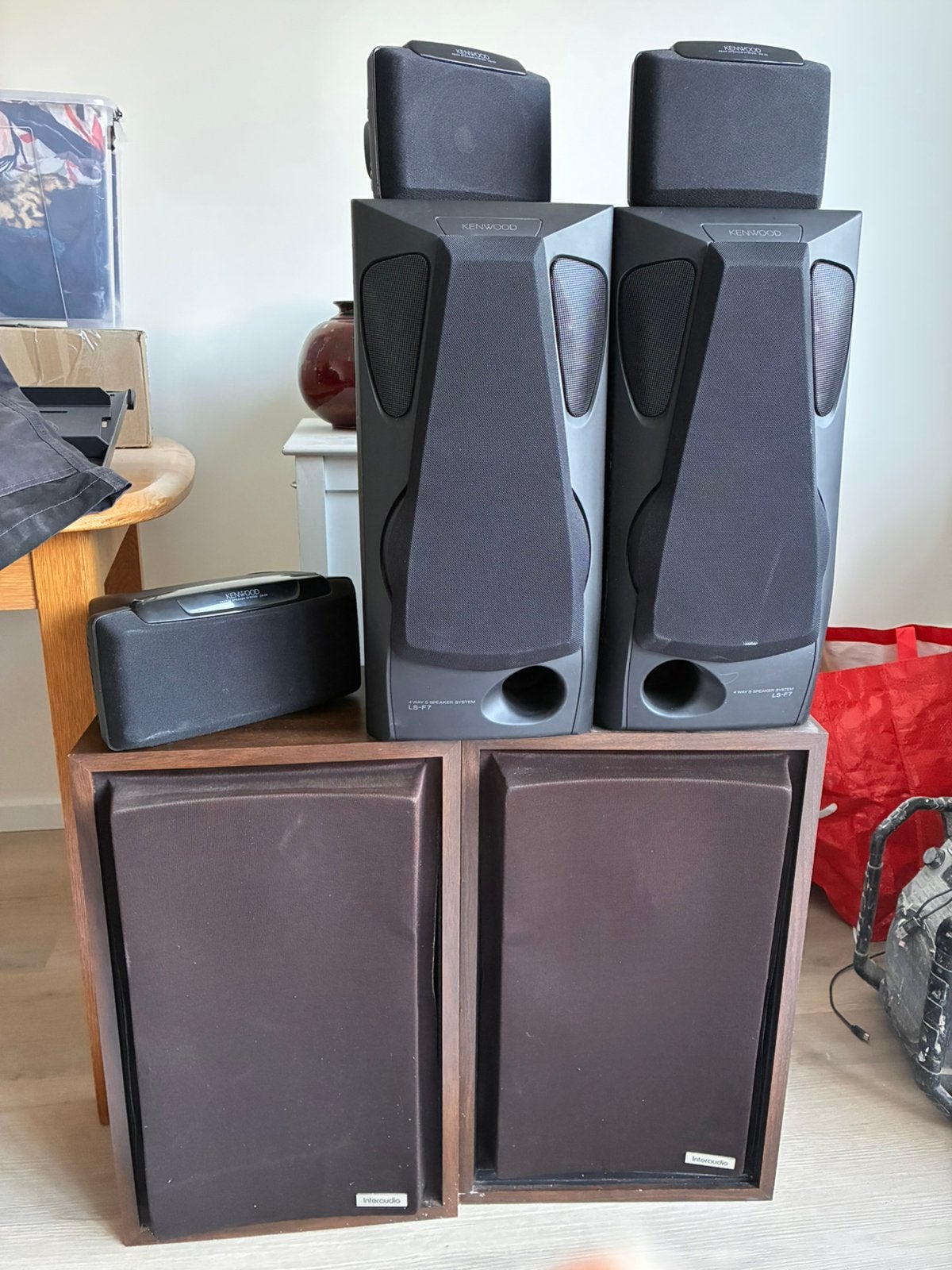 Vintage Kenwood stereo-installatie + speakers – werkend, Ophalen, Zo goed als nieuw, Overige merken
