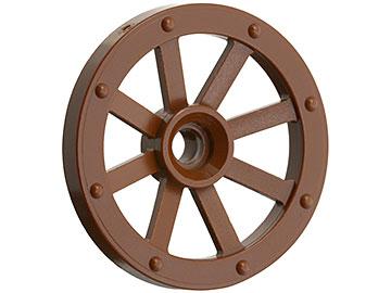 Lego Brown Wheel Wagon Small (27mm D., Gebruikt, Overige thema's, Lego, Ophalen of Verzenden