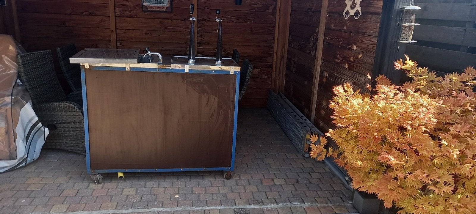 Mobiele bar met biertap en spoelbak, Witgoed en Apparatuur, Ophalen of Verzenden, Gebruikt, Overige merken
