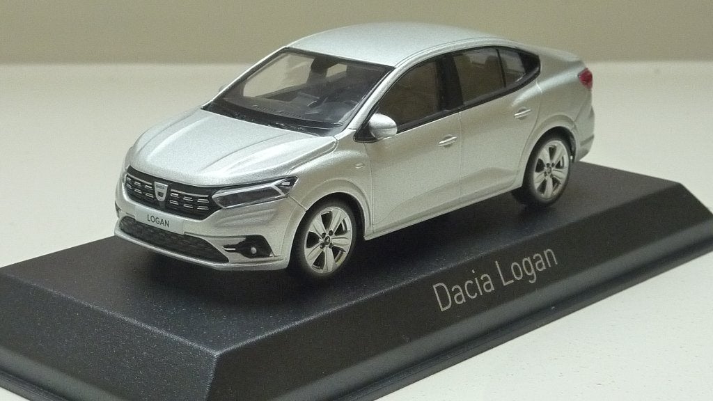Norev Dacia Logan (2021) zilvergrijs 1:43, Auto, Norev, 70-72 Av. de Bohlen ,69120, Vaulx en Velin France, Norev S.A.
