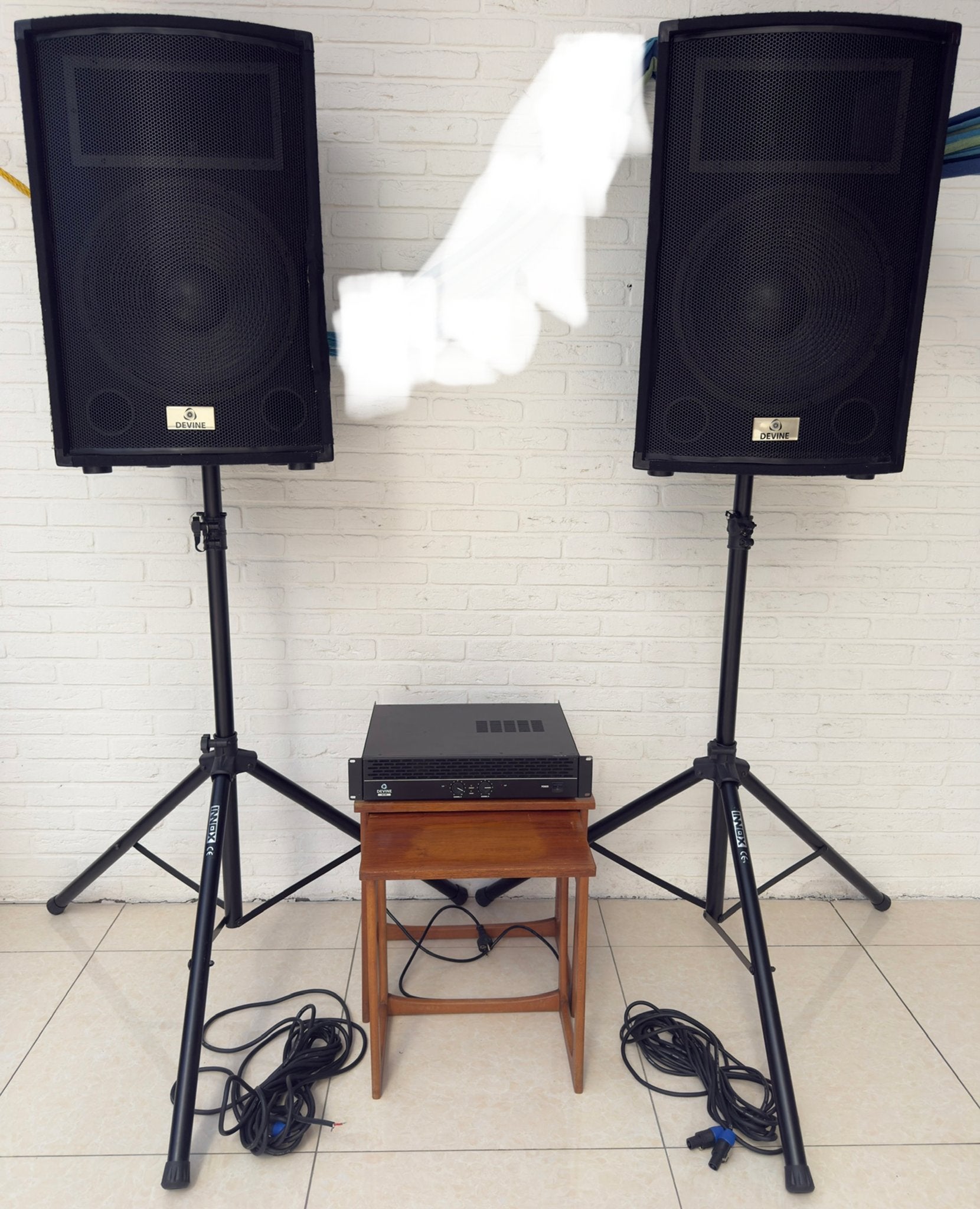 Devine Luidsprekerset - Gebruikt met lichte beschadiging🔊, Ophalen, Gebruikt, Speakerset, Overige merken