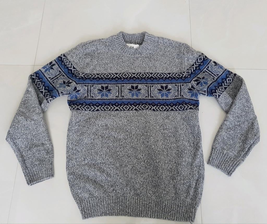 C&A trui met Noors patroon - Maat S, Kleding | Dames, Ophalen of Verzenden, Zo goed als nieuw, Grijs