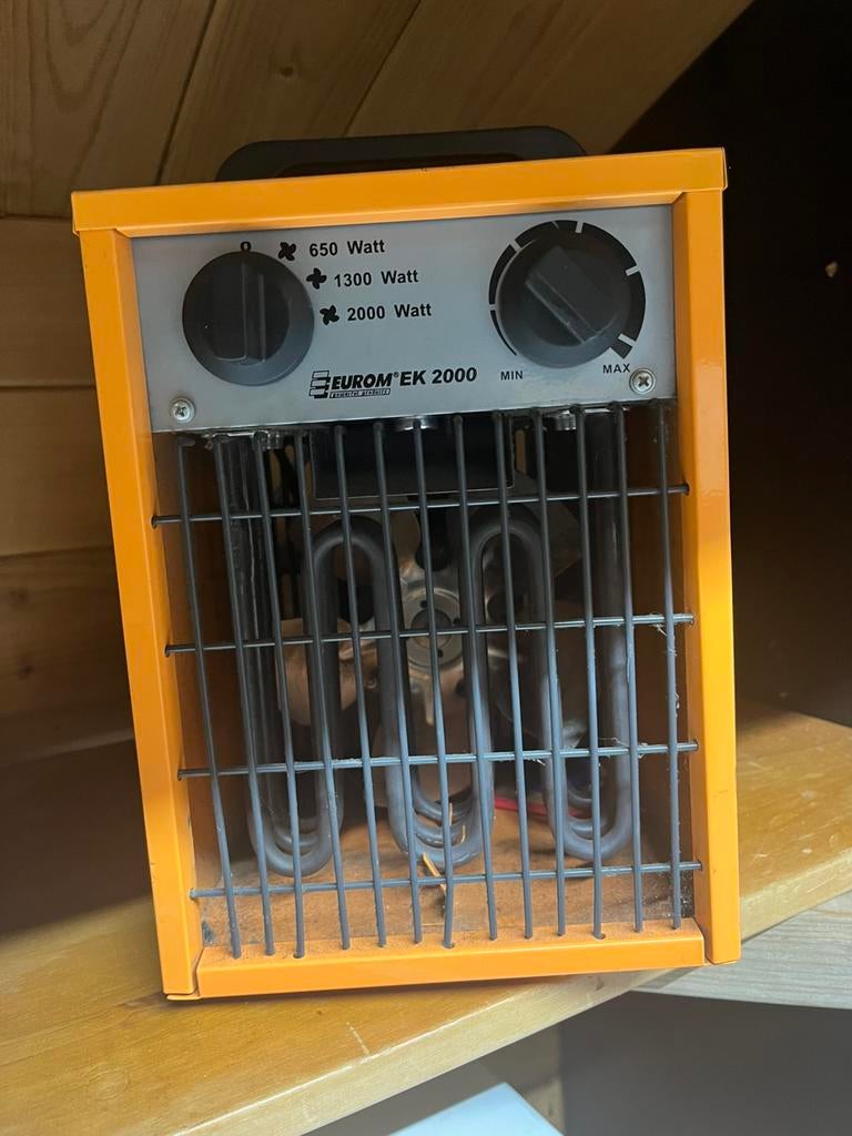 Elektrische hete lucht verwarming heater Eurom 2000 watt, Ophalen of Verzenden, Zo goed als nieuw, Elektrisch, Overige soorten