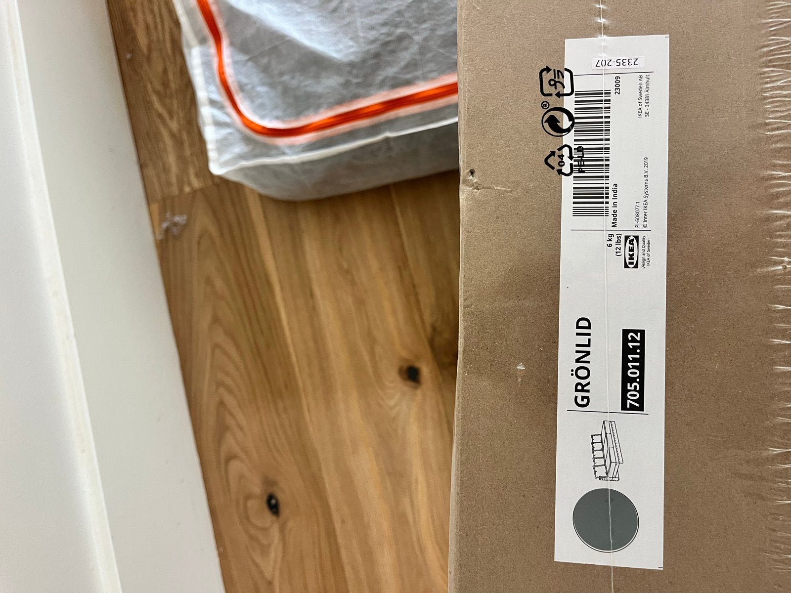 2x IKEA Gronlid 3-zits bankhoezen grijs, Huis en Inrichting, 150 tot 200 cm, 75 tot 100 cm, Ophalen of Verzenden, Rechte bank