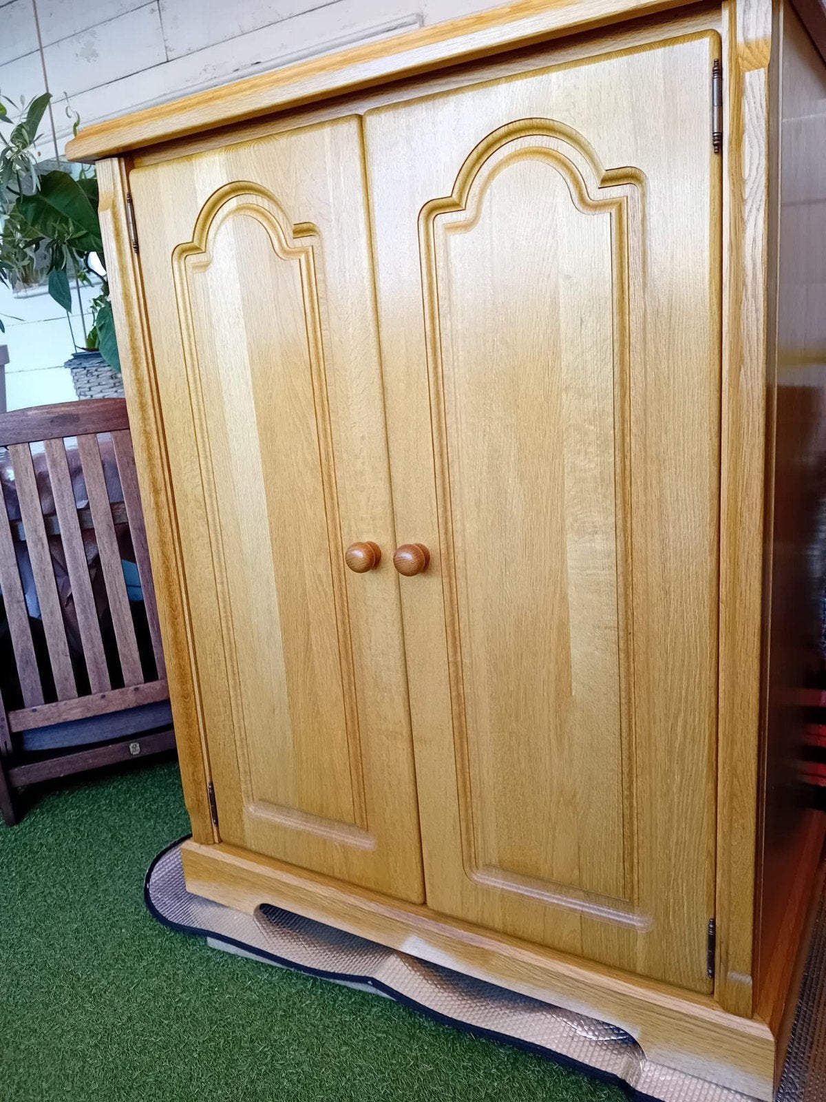 Blank eiken computerkast - bieden t.e.a.b., Ophalen, Gebruikt, 70 tot 120 cm, 40 tot 80 cm