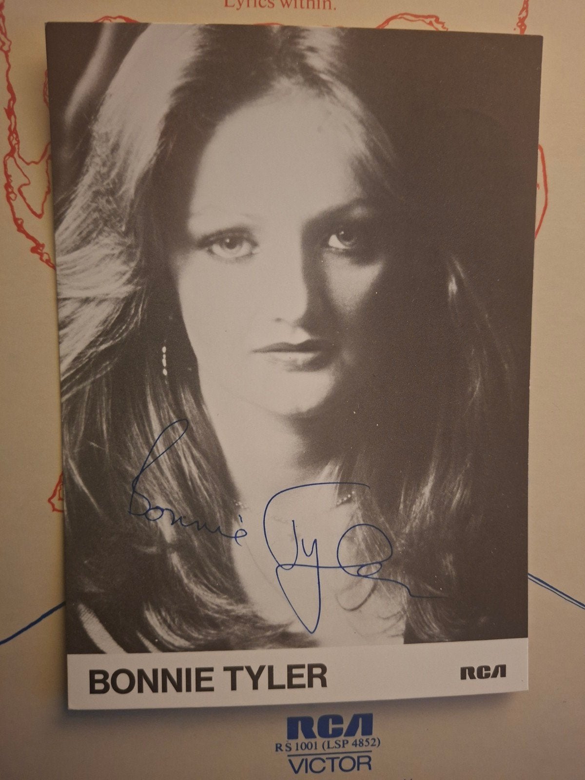 Fankaart Bonnie Tyler, Cd's en Dvd's, Vinyl | Pop, Ophalen of Verzenden, Zo goed als nieuw, Overige formaten