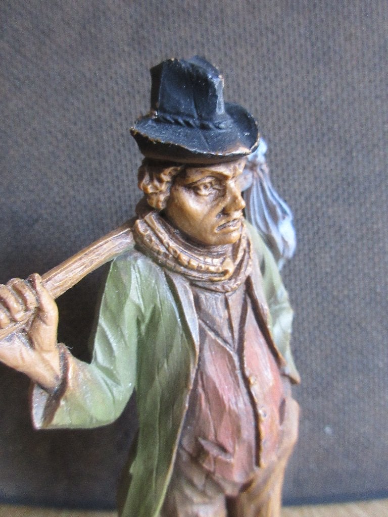 Zwerver knapzak hoed zwerven vagebond landloper, Antiek en Kunst, Ophalen of Verzenden