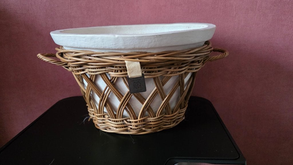 Riviera Maison🎍Bloempot🎍Ovaal 30cm🎍In Mooie Staat, Gebruikt, Binnen, Minder dan 40 cm, Overige vormen