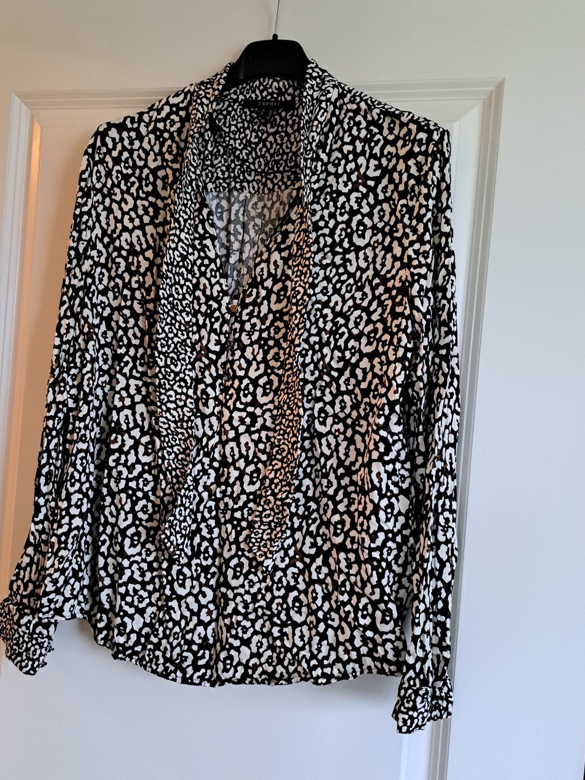 ESPRIT BLOUSE MAAT 38 ZGAN, Ophalen of Verzenden, Zo goed als nieuw, Maat 38/40 (M), Blauw