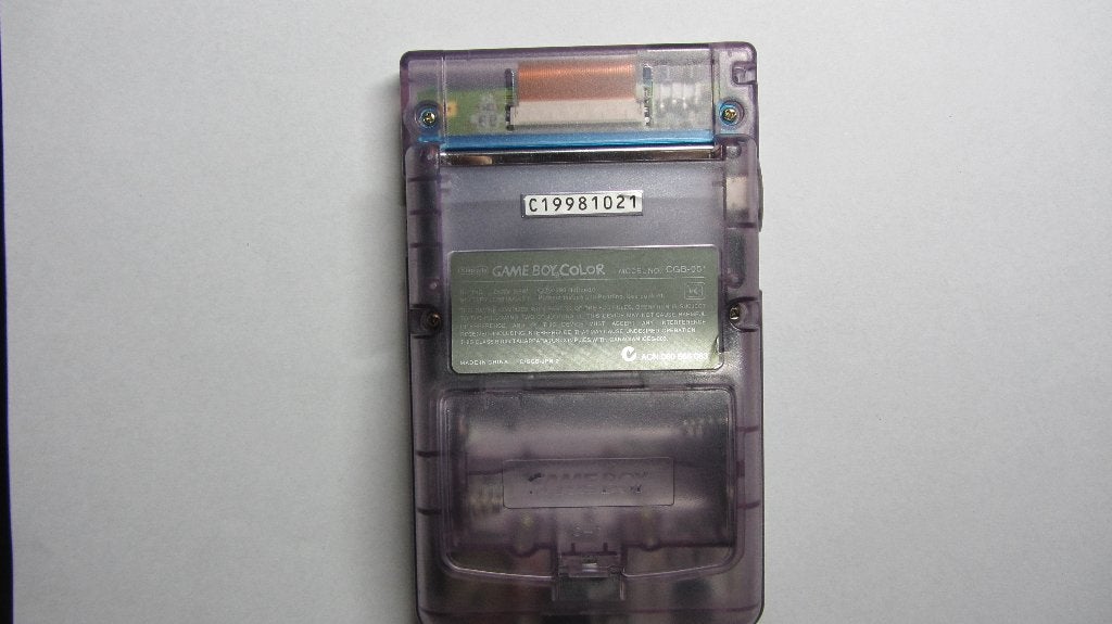 Game Boy Color Atomic Purple (Nieuwe Shell!) + 2 Topgames, Ophalen of Verzenden, Gebruikt, Game Boy Color, Met games