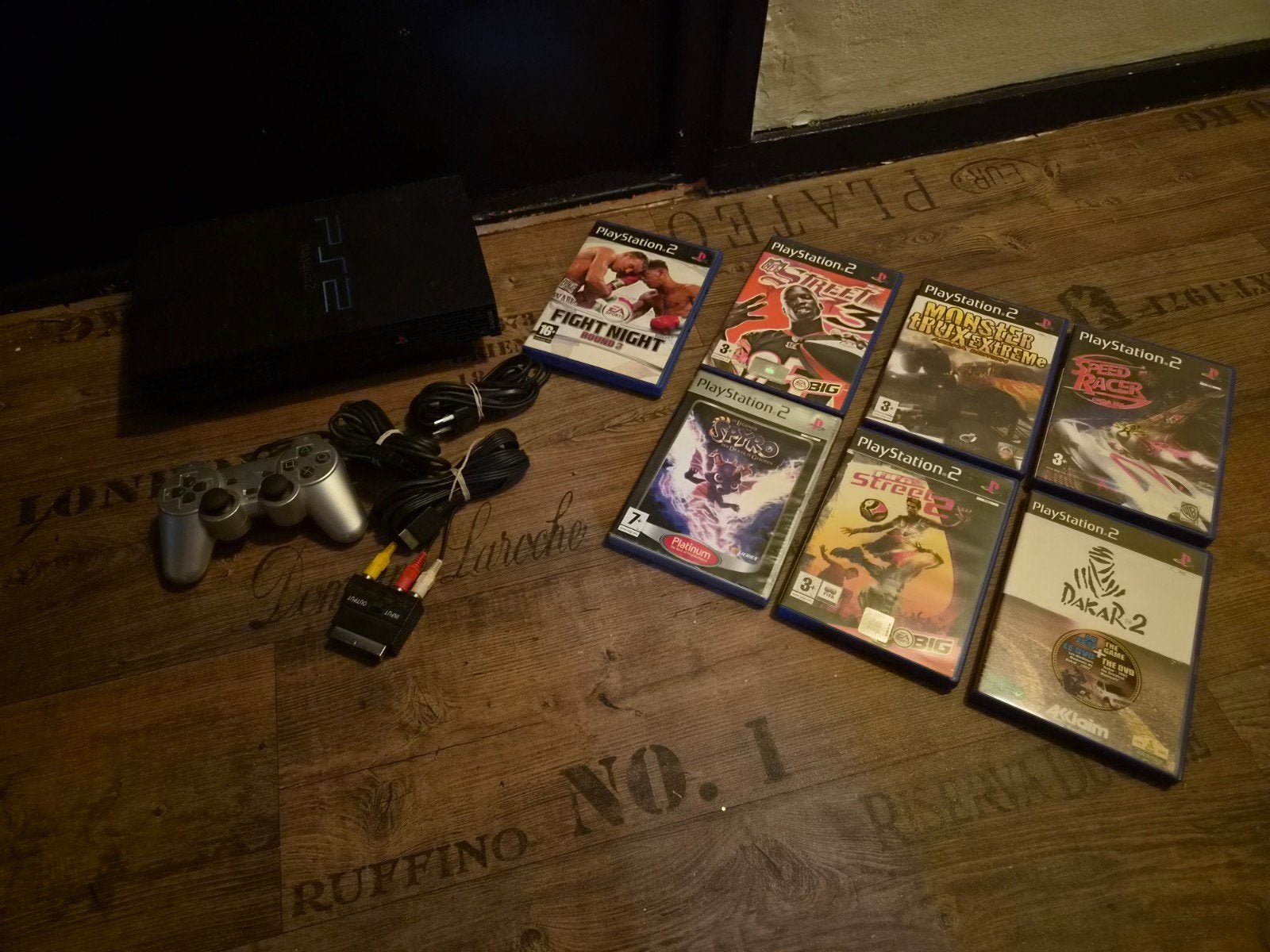 PlayStation 2 met controller en 7 spellen - Werkt perfect!, Ophalen of Verzenden, Met 1 controller, Gebruikt, Met games