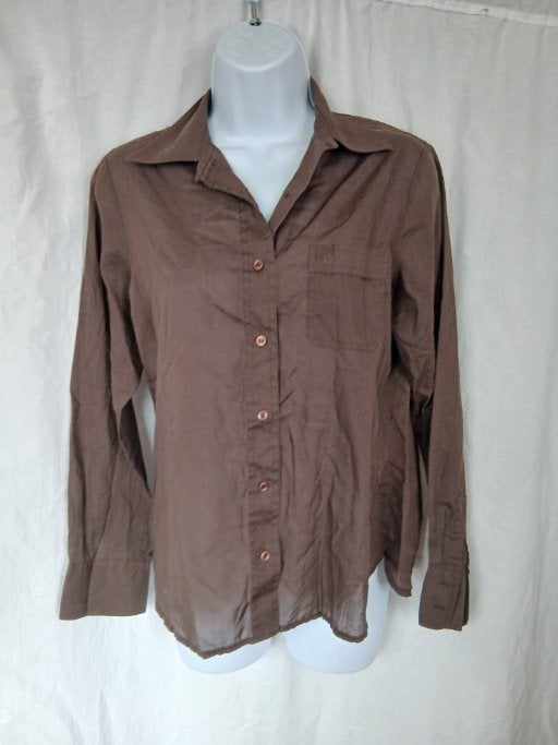 Nette bruine dames blouse mt 40 merk Lady Arrow, Maat 38/40 (M), Bruin, ., Ophalen of Verzenden