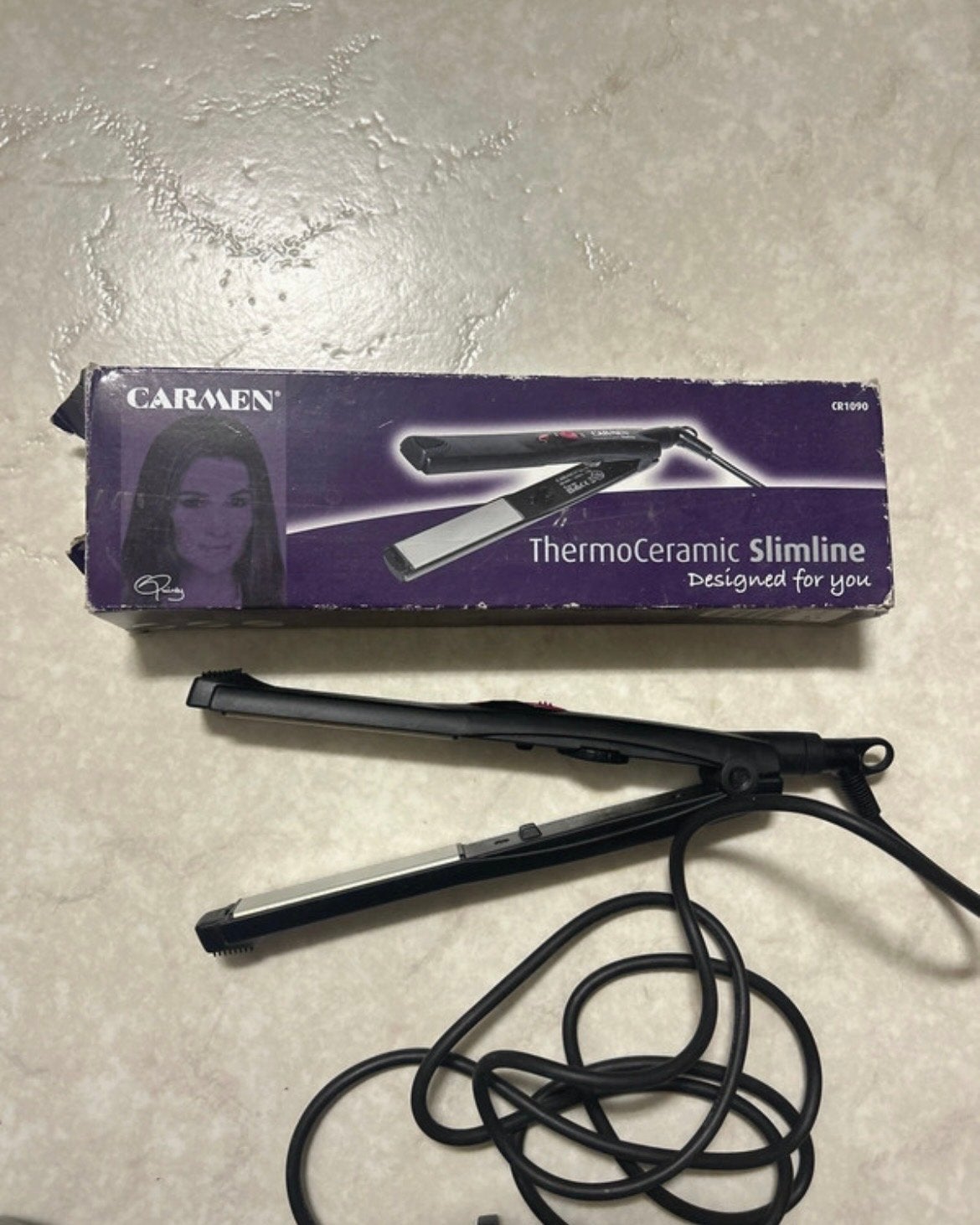 Carmen ThermoCeramic Slimline stijltang, Ophalen of Verzenden, Gebruikt, Haarverzorging