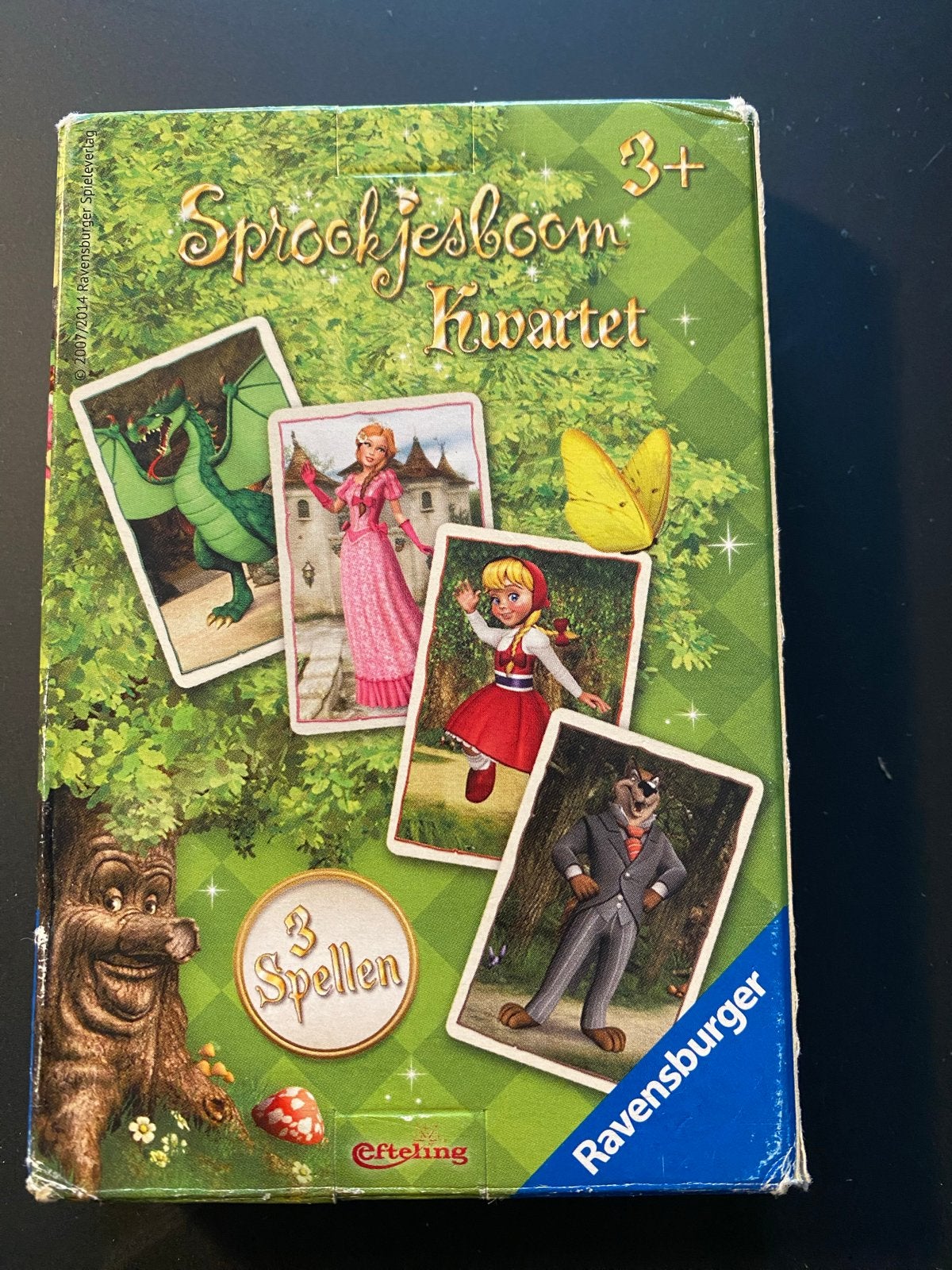 Efteling Sprookjesboom Kwartet - Ravensburger, Drie of vier spelers, Ophalen of Verzenden, Gebruikt