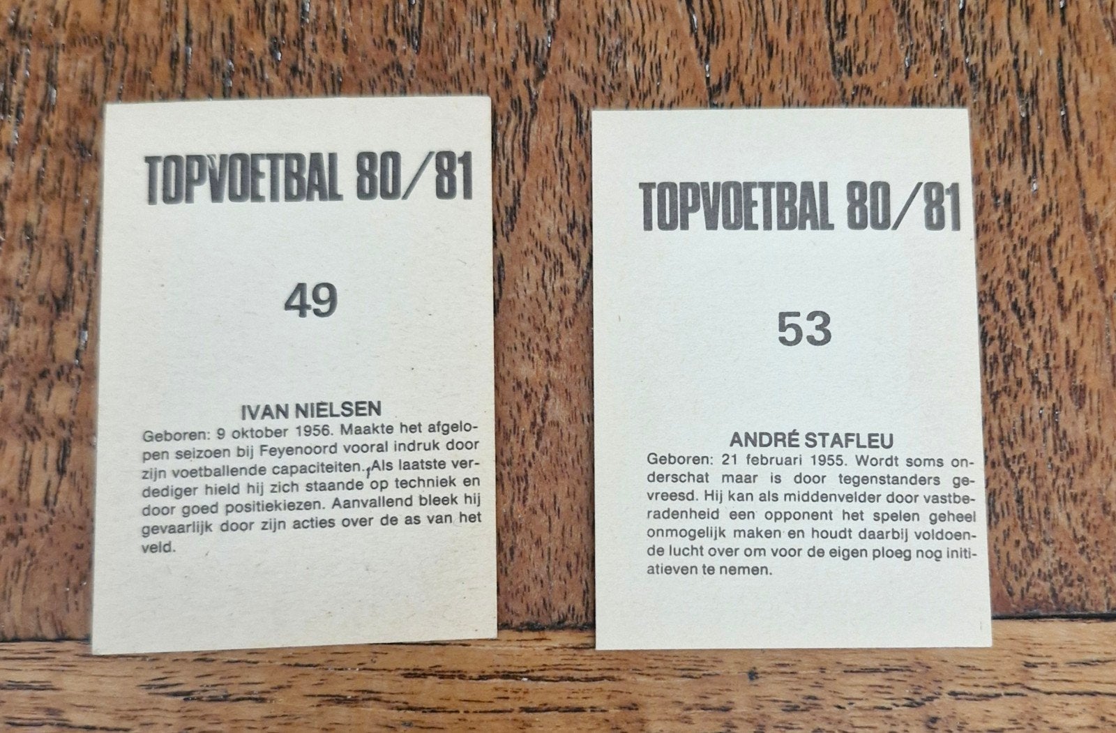 Feyenoord voetbalplaatjes 1980/81: Nielsen & Stafleu, Verzamelen, Ophalen of Verzenden, Gebruikt, Feyenoord, Poster, Plaatje of Sticker