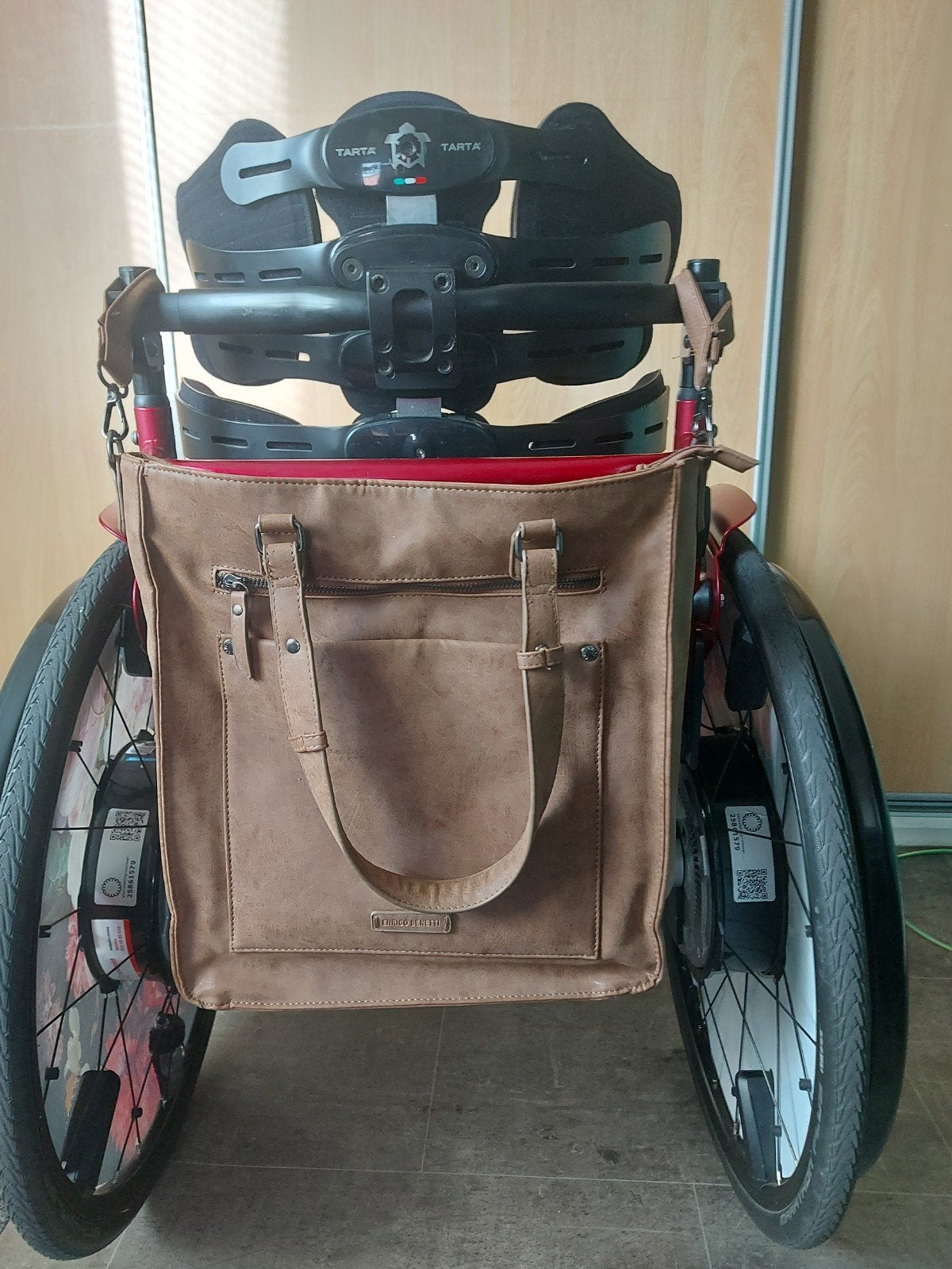 rolstoeltas tas, Ophalen of Verzenden, Zo goed als nieuw, Bruin, Overige typen