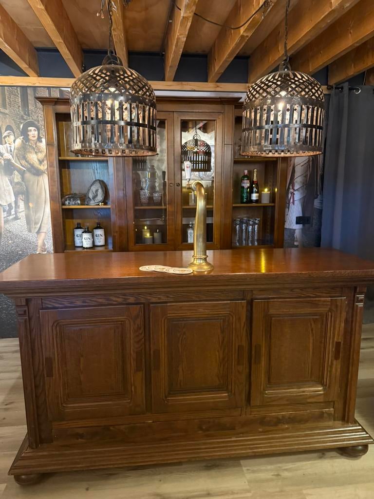 Antieke eiken bar set toog man cave cafe kroeg overkapping, Huis en Inrichting, Ophalen of Verzenden, Zo goed als nieuw