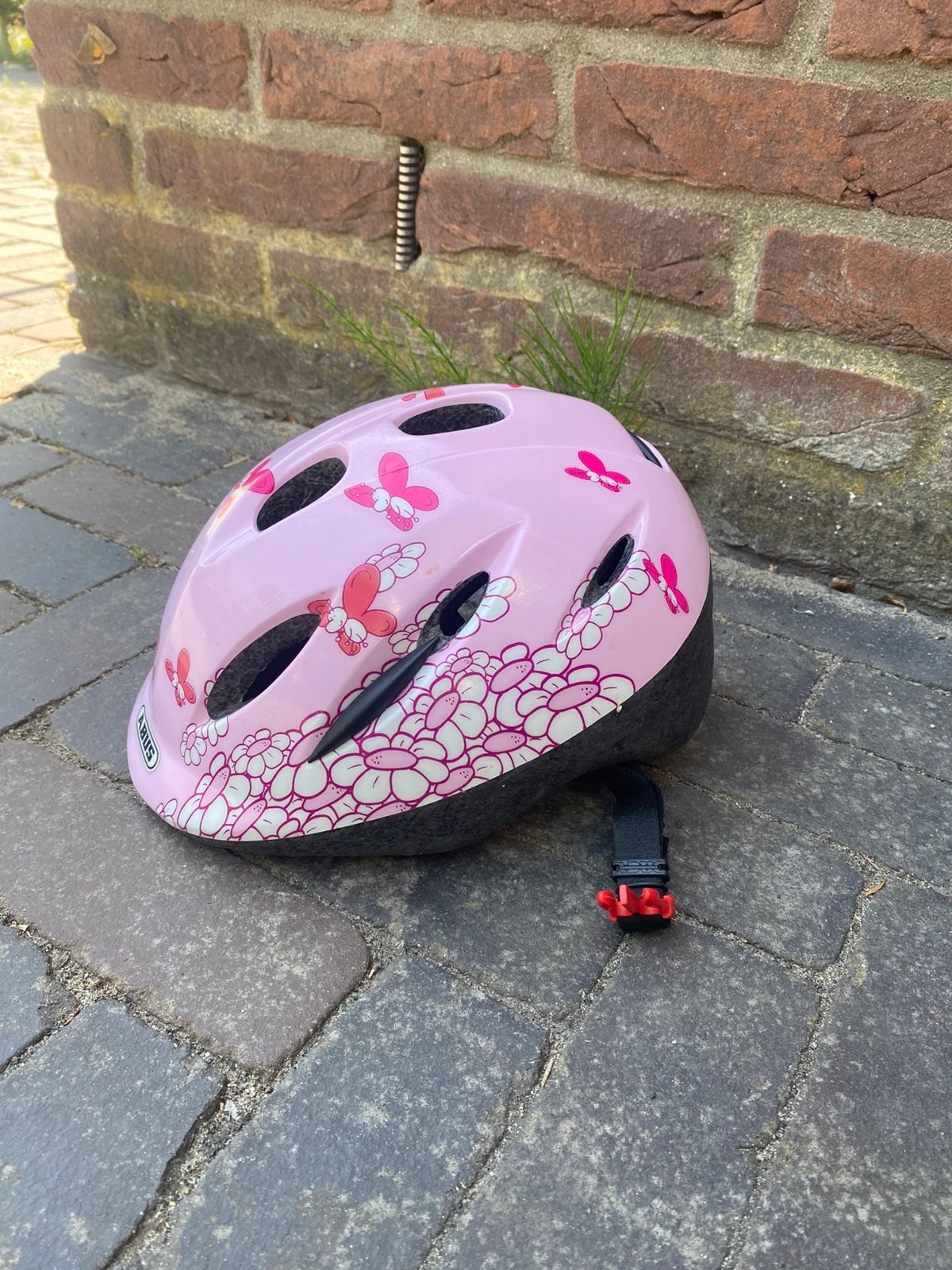 Fietshelm kind klein abus mt45-50, Ophalen, Gebruikt, Overige maten