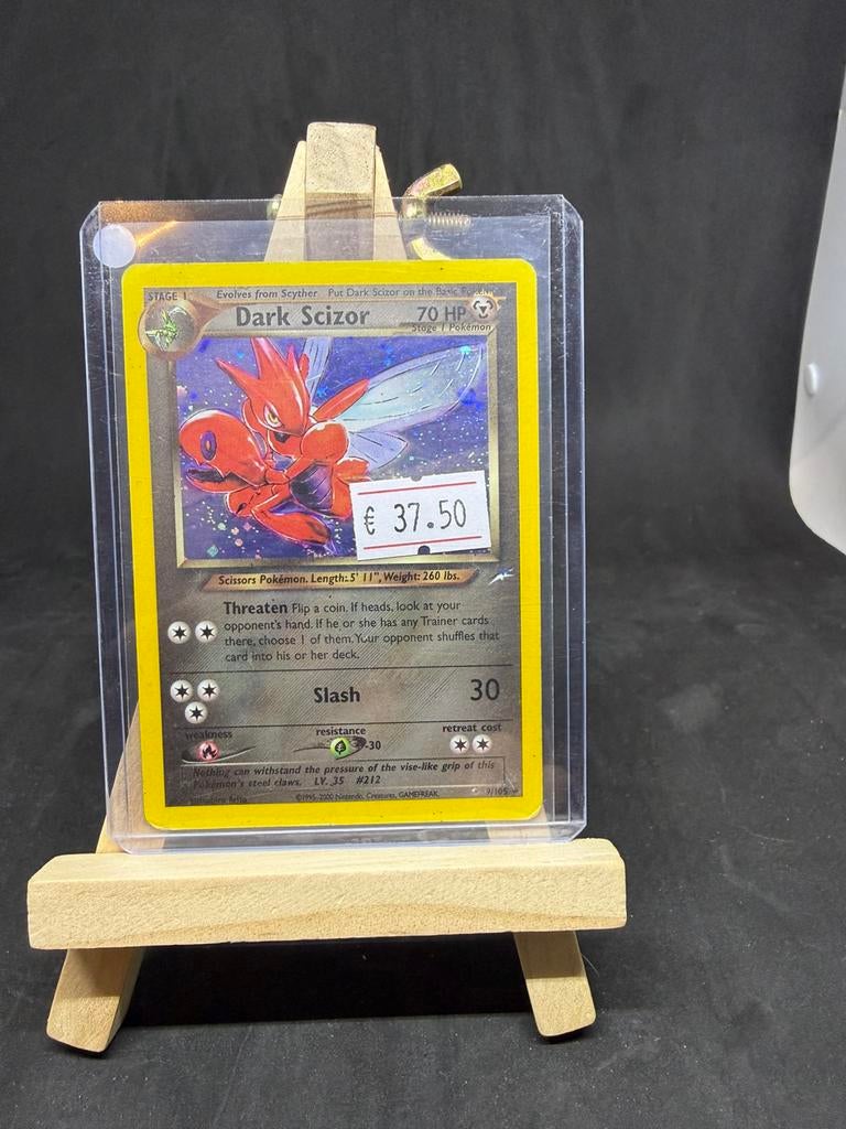 Dark scizor 9 holo swirl gd/pl, Ophalen of Verzenden, Zo goed als nieuw