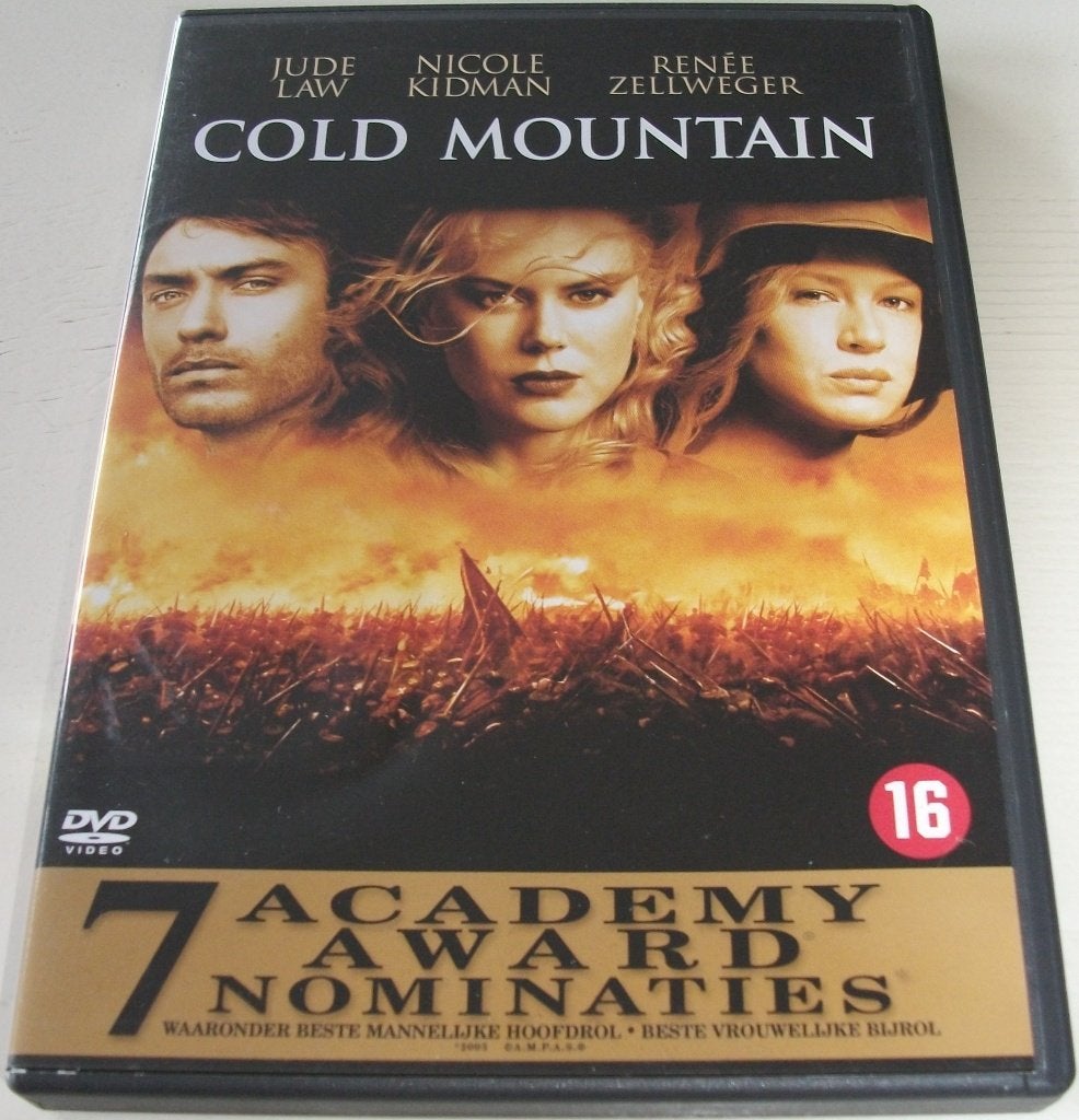 Dvd *** COLD MOUNTAIN *** Love story met epische proporties, Nederlands, Vanaf 16 jaar, Engels, Zo goed als nieuw